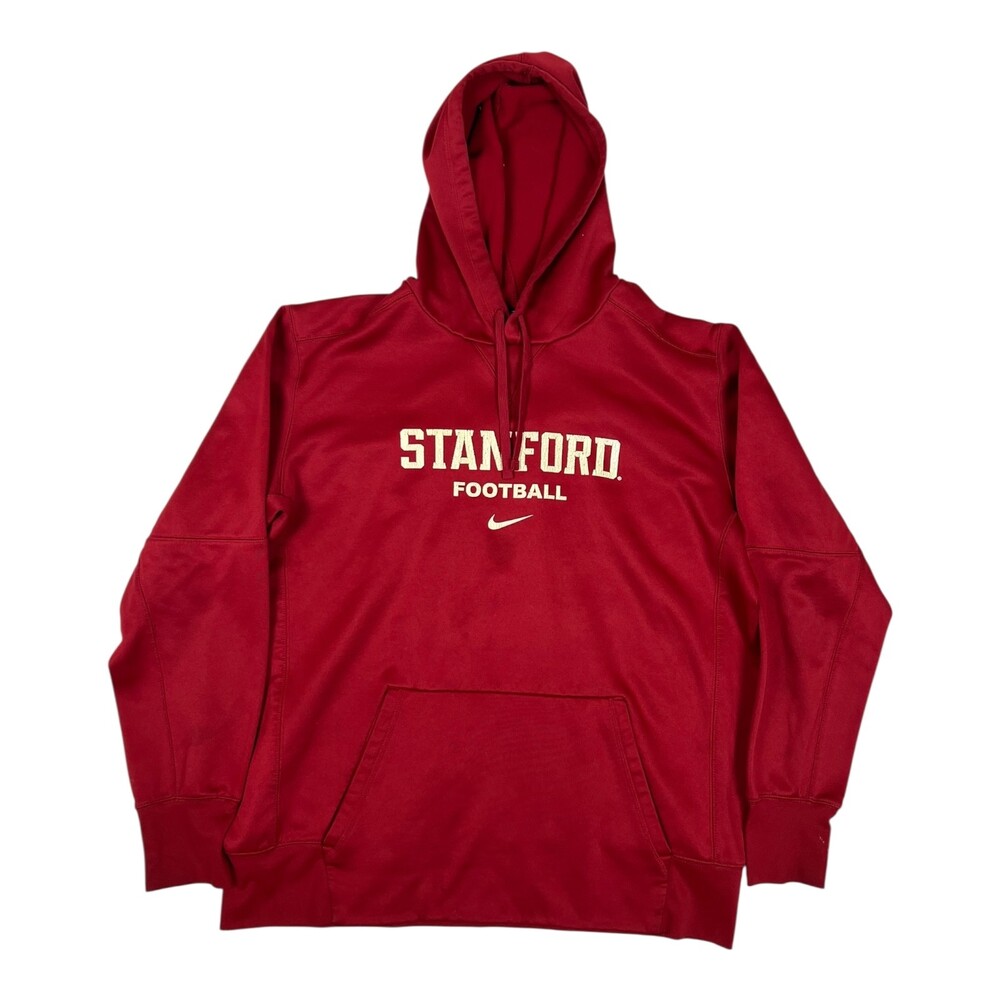 Nike Stanford University Cardinal Dri-Fit Hoodie Sweatshirt XL Center Swoosh